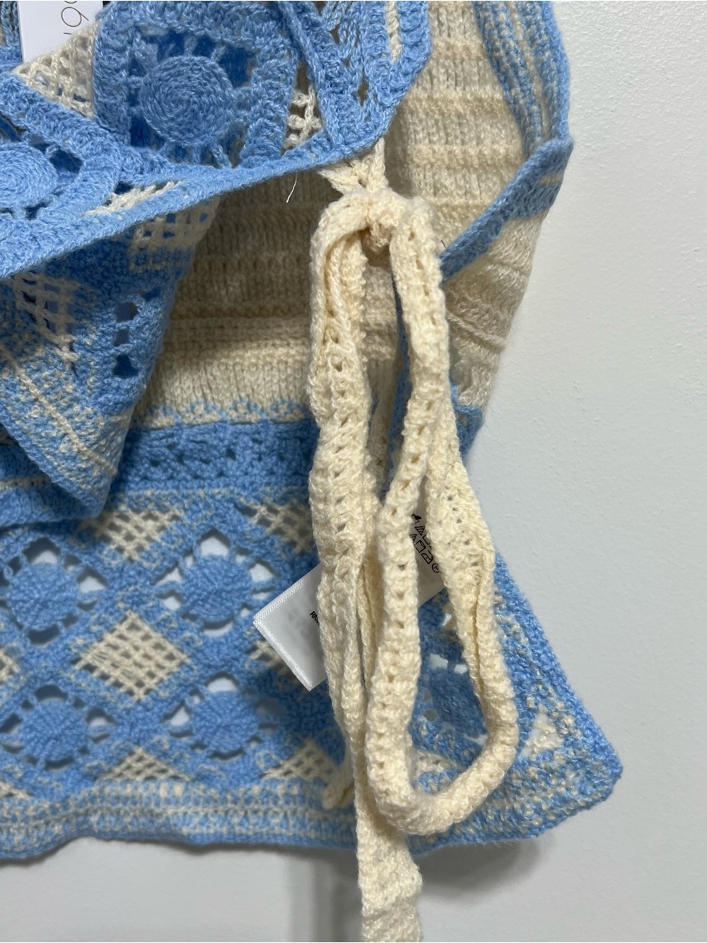 House Of Harlow NWT Boho Festival Crochet Floral Embroidered Tank Top - Picture 7 of 10